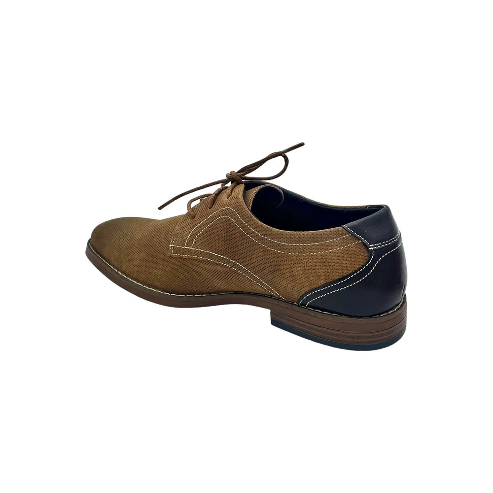 Reserved Footwear Men's New York Bertrand Oxford Shoes Brown - Medium - Picture 3 of 3